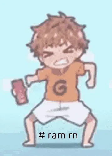 Angry Chibi Boy with Phone: Ram Rn