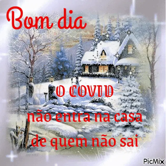 Toledo Covid: Stay Home Message in Snow