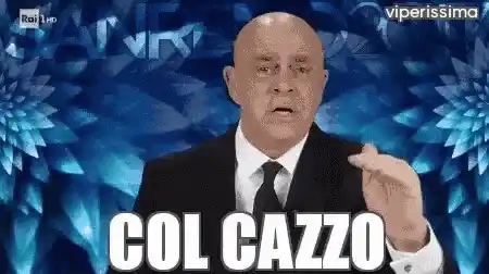 Crozza says 'Col Cazzo'