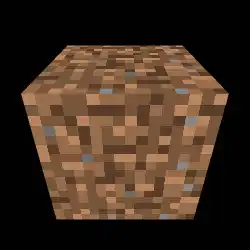 Rotating Minecraft Dirt Block Animation