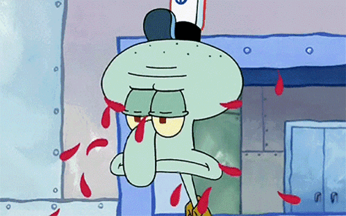 Squidward Not Impressed Reaction