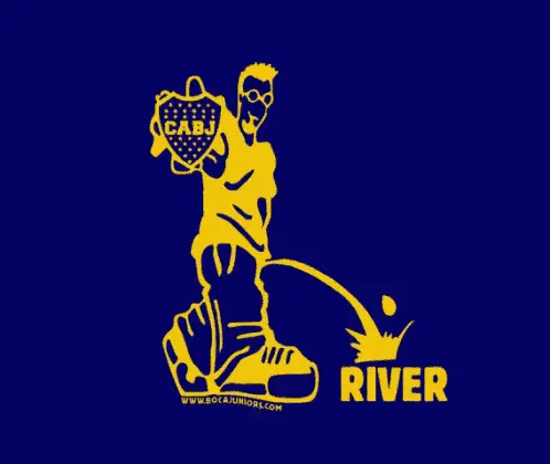 Boca Juniors vs. River Plate Rivalry Cartoon