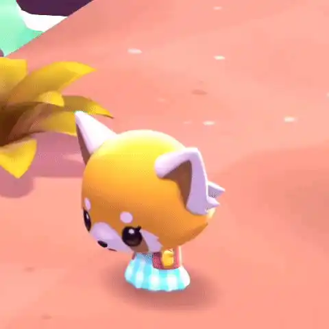 Retsuko's Happy Moment in Hello Kitty Island Adventure