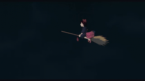 Kiki's Delivery Service: Kiki Flying in Storm