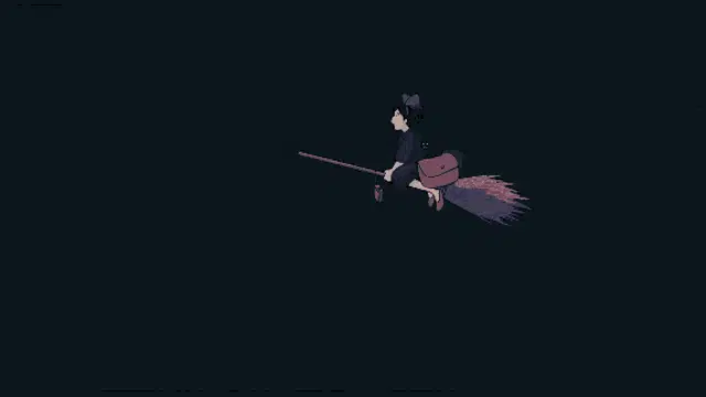 Kiki's Delivery Service: Kiki Flying in Storm