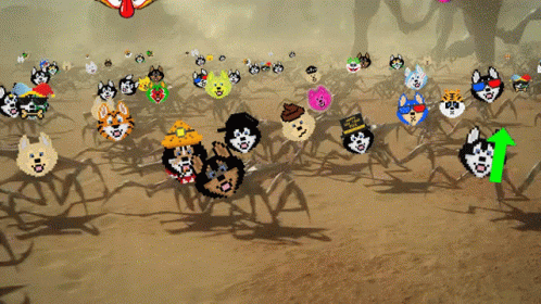 Hosky Token Pixel Army in Starship Troopers Scene