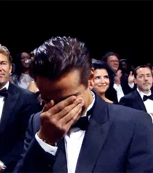Colin Farrell's 'Who Me?' Gesture