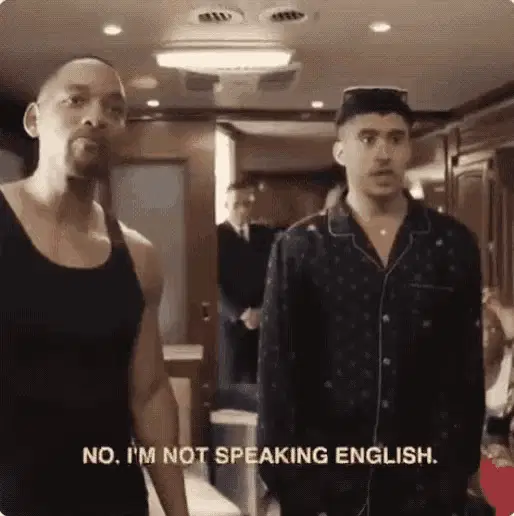 Will Smith & Bad Bunny: Not Speaking English