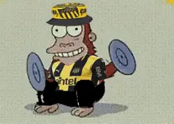 Annoying Peñarol Monkey Playing Cymbals