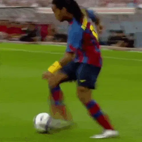 Ronaldinho's Iconic Step Over Dribble