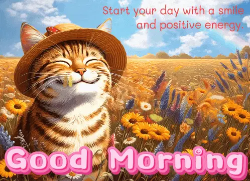 Good Morning Cat: Start Your Day with Positive Energy