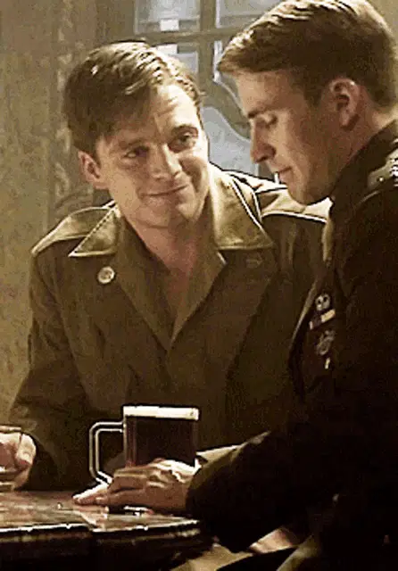 James Buchanan Barnes Bucky Barnes with Steve Rogers