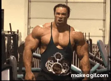 Kevin Levrone Flexing in Gym