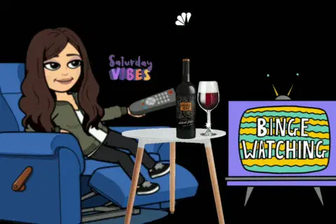 Saturday Vibes: Binge Watching TV with Wine