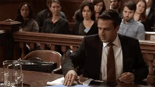 Raul Esparza as Rafael Barba Explaining in Court