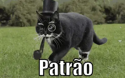 Patrão: Gato Chique de Cartola e Monóculo