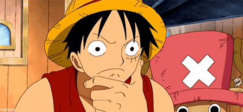 One Piece: Luffy's Confused Look