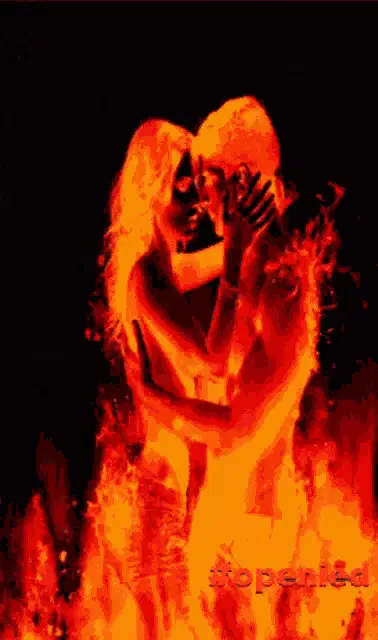 Soul Mates On Fire: Fiery Embrace