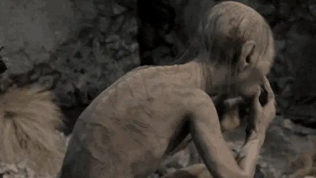Gollum Screaming - Lotr