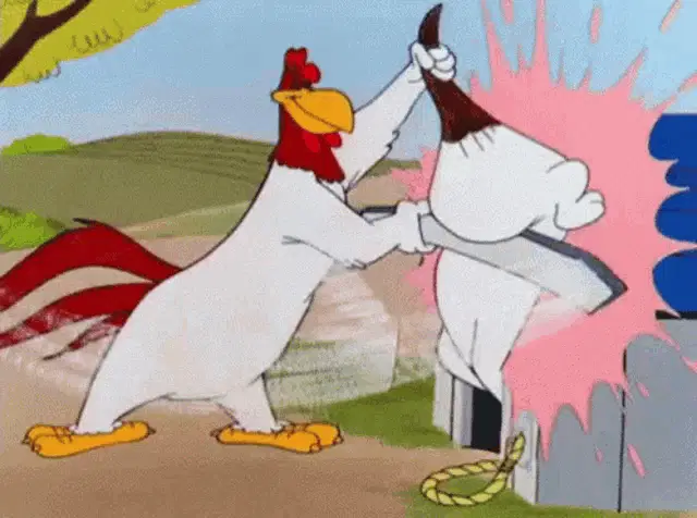 Beating Impact: Rooster Threatens Chicken
