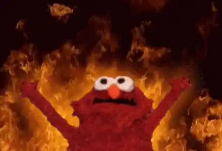 Elmo in Hellfire