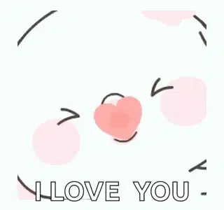 Cute Bunny Says I Love You – free GIF download
