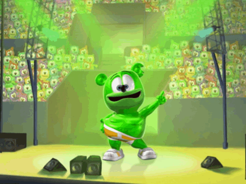 Gummibär Gummibar Dancing on Stage