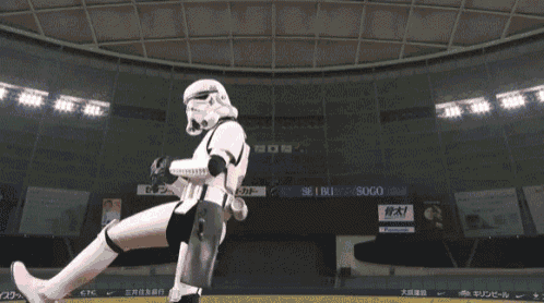 Darth Vader & Stormtrooper Play Baseball