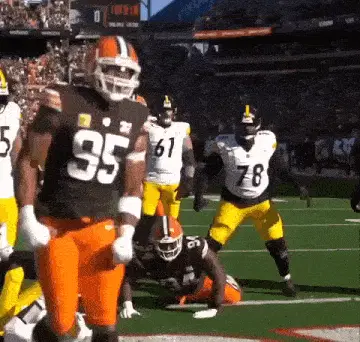 Myles Garrett Browns Sack Celebration