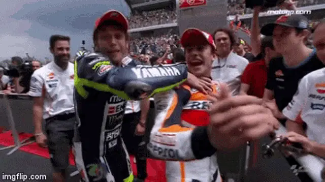 MotoGP: Rossi & Marquez Playful Moment