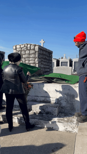 Italian Funeral Ceremony at Cemetery