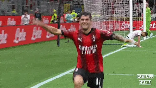 Christian Pulisic Celebrates AC Milan Goal