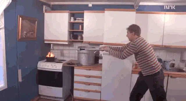 Peligro En La Cocina: Incendio Grave