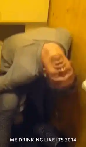 Man Passed Out Drunk: 'Drinking Like It's 2014'