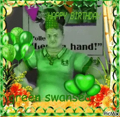 Happy Birthday Green Swansea Mouthwashing