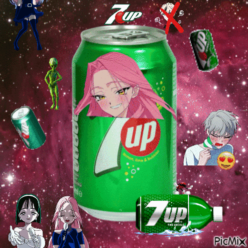 7UP Mizi Anime Collage