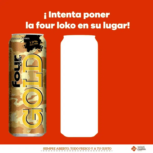 Four Loko Gold: Put the Can in Place Game