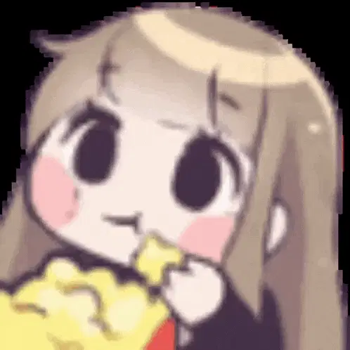 Cute Pixel Art Girl Eating Snack – free GIF download | memes GIF | meme platform