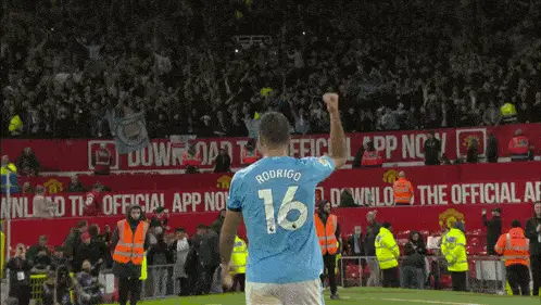 Rodri Celebrates Manchester Derby Win