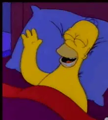 Homero Simpson Soñando