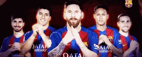 Messi and Teammates in Qatar Jerseys