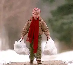 Kevin McCallister's Snowy Grocery Trip