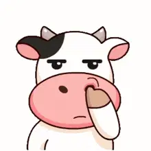 Awkward Cow Picking Nose