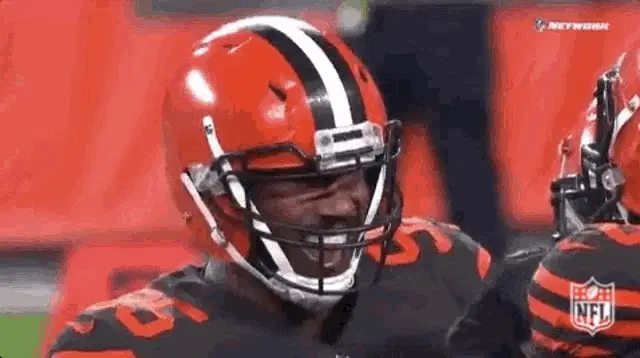 Myles Garrett Laughing at Football Game