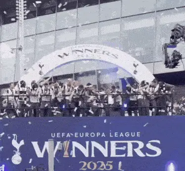 Tottenham Hotspur Celebrate Europa League Win 2025