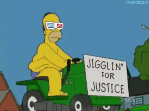 Boredmemes Cultonape: Homer Simpson Jigglin' for Justice