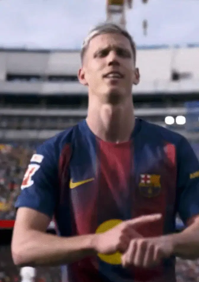 Dani Olmo Signature Goal Celebration After Scoring a Brilliant Goal
