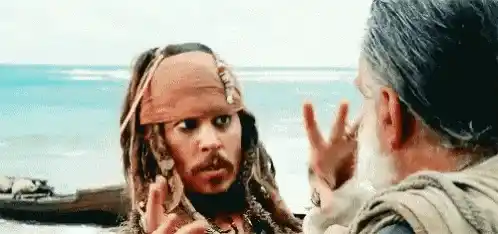 Jack Sparrow's Intense Beach Conversation