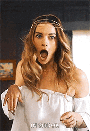 Schitts Creek Alexis Rose Shocked Reaction