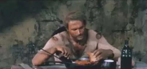Rip Eating Heartily